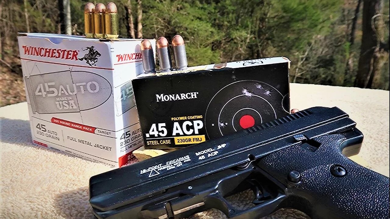 Hi-Point JHP pistol .45 - AMMO TEST