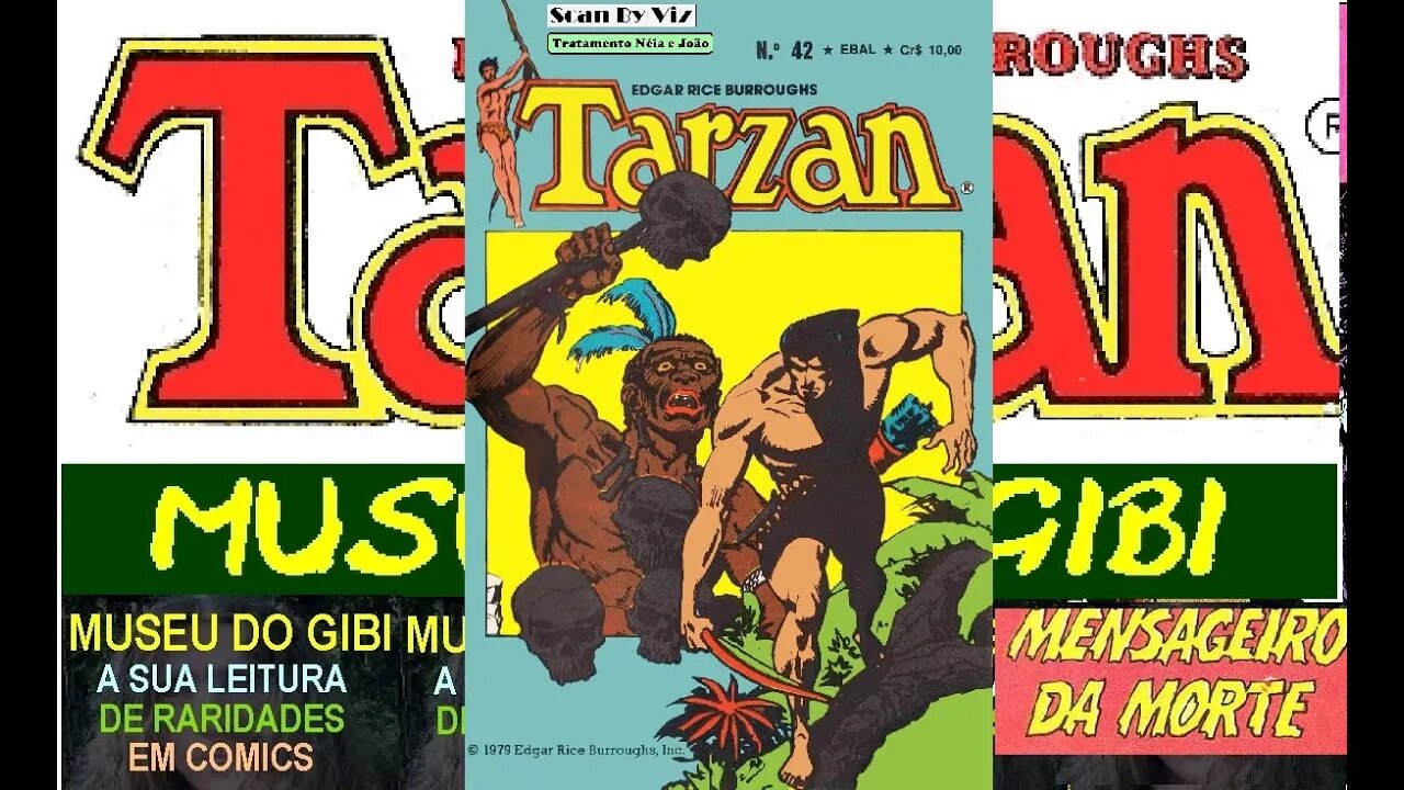 TARZAN FORMATINHO 42 A O MENSAGEIRO DA MORTE #museudogibi #quadrinhos #comics