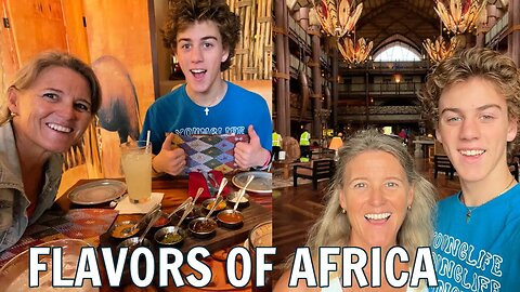 Trying AFRICAN FOOD At Disney's Animal Kingdom Lodge