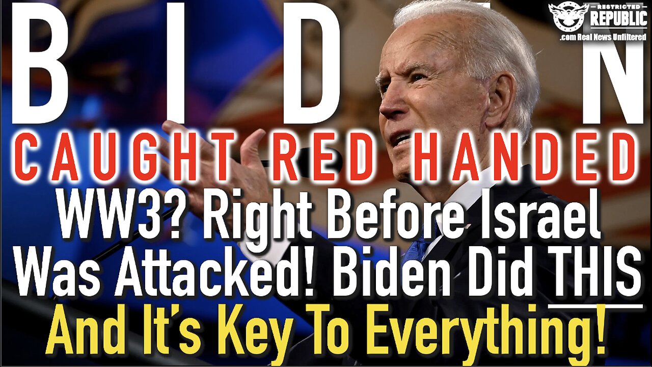 WW3? Right Before Israeli War Broke Out Biden Did THIS And It’s Key To Everything!