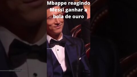 Reação do Mbappe quando Messi ganhou a bola de ouro. #shorts #messi