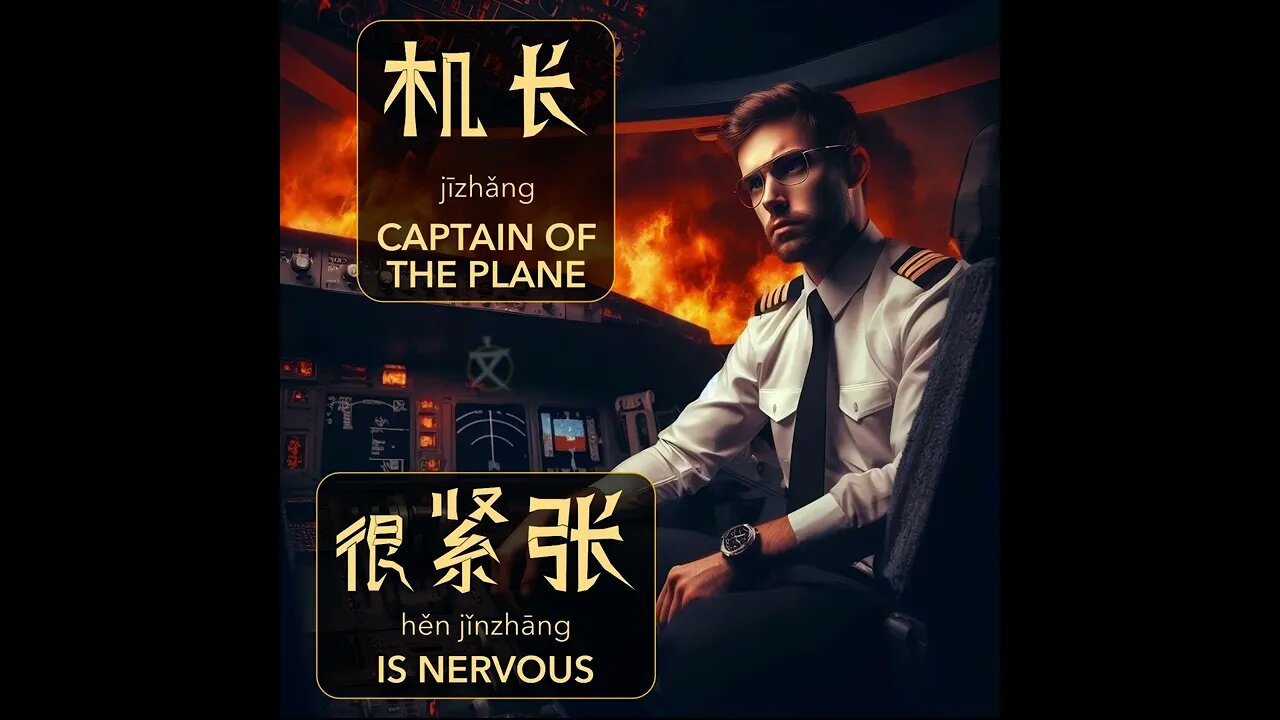 The captain of the plain is nervous