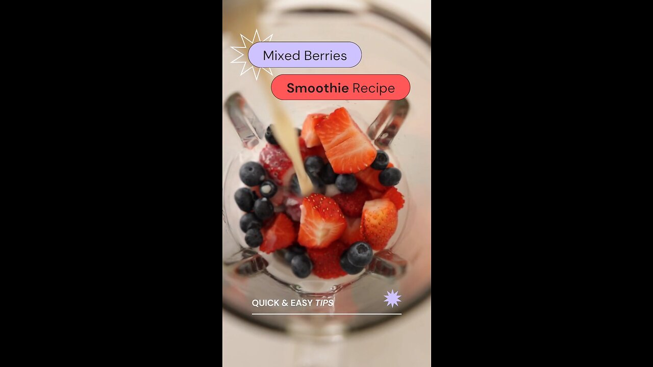 Mixed Berries Smoothie Recipe