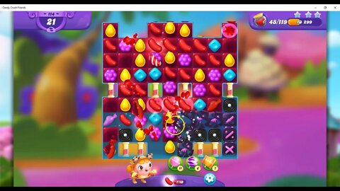 FRIENDS Level 114 Audio Talkthrough, Candy Crush Friends Saga, 30 Moves 0 Boosters