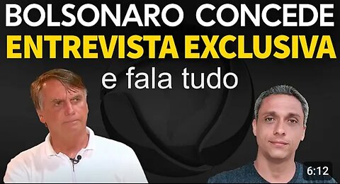 In Brazil, Bolsonaro talks about the persecution he is suffering in an interview.