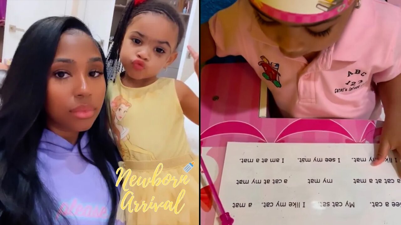 Yung Miami's 3 Year Old Daughter Summer Shows Off Her Reading Skills! 👩🏾🏫