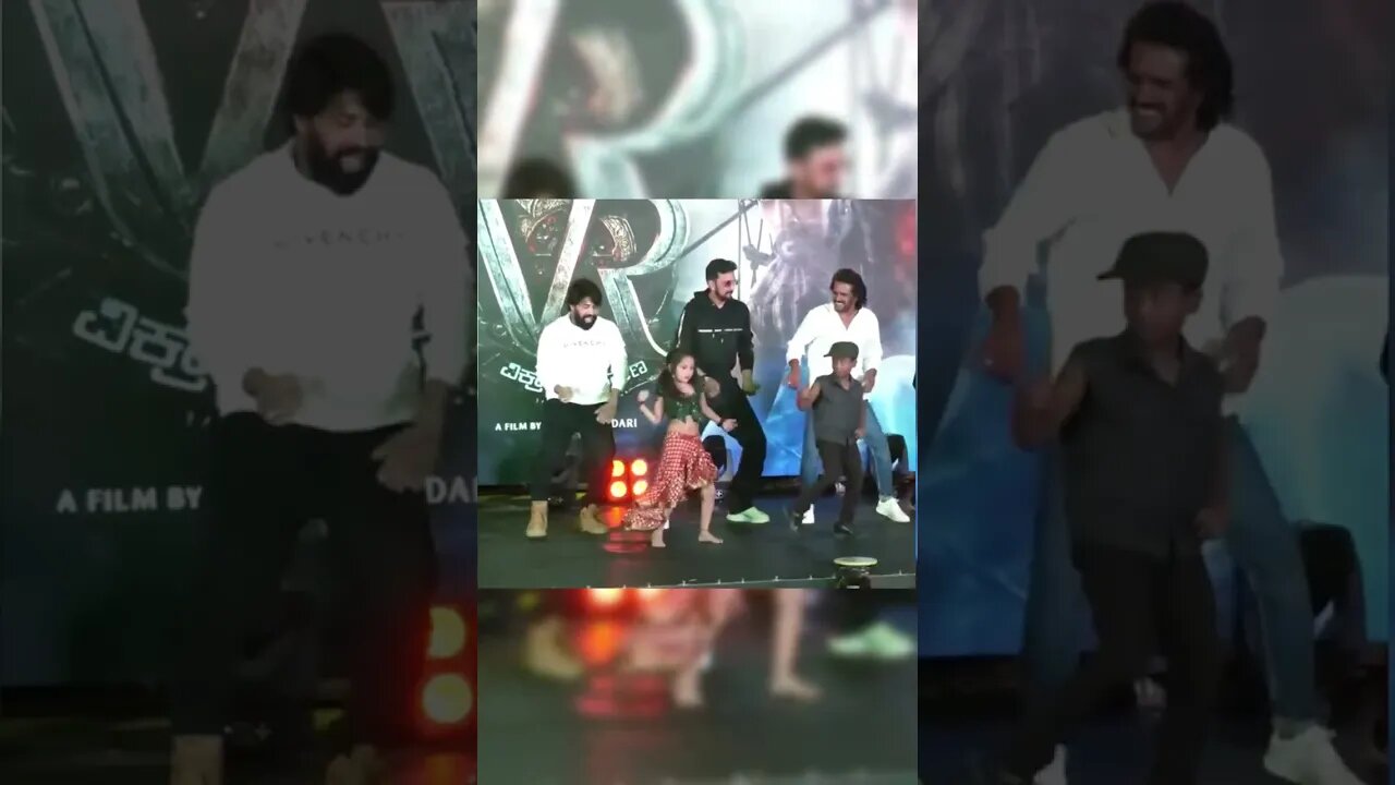 Viral Kiccha Sudeep, Upendra and Jani Master dance to Ra Ra Rakkamma Vikrant Rona Trending #SHORTS