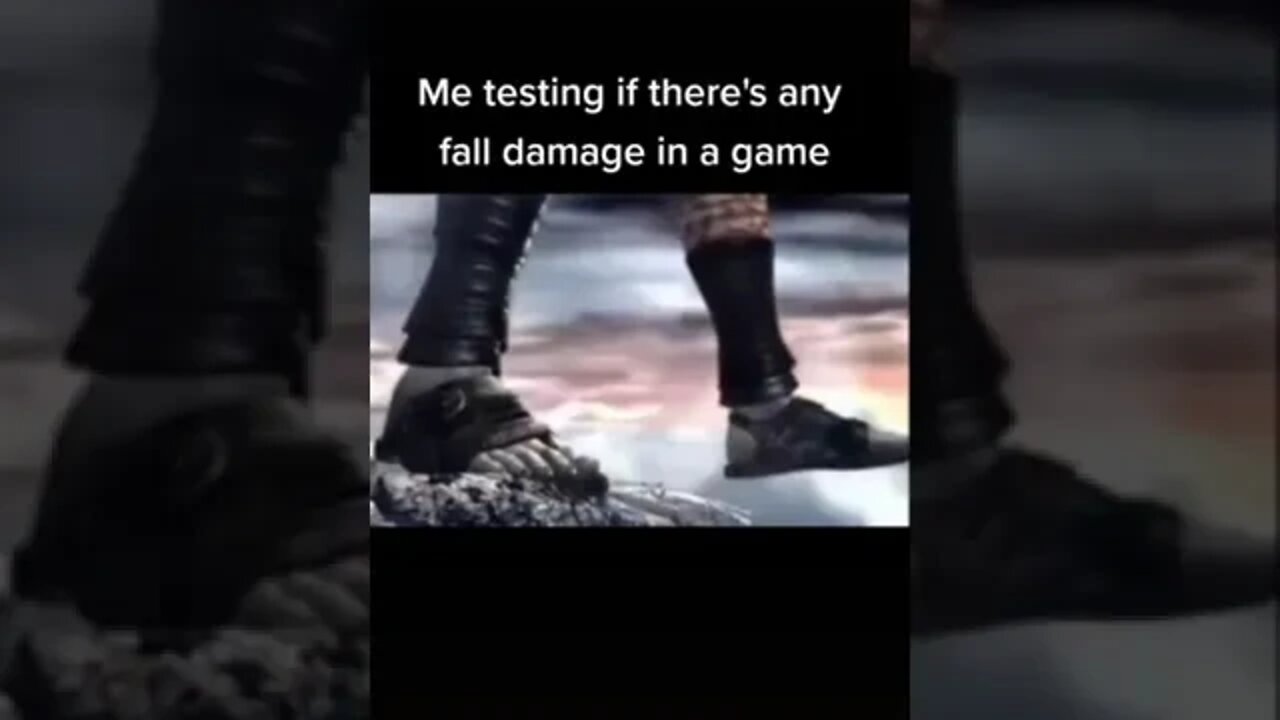 testing if there's a fall damage in video games