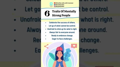 6 Traits of mentally strong people #shorts