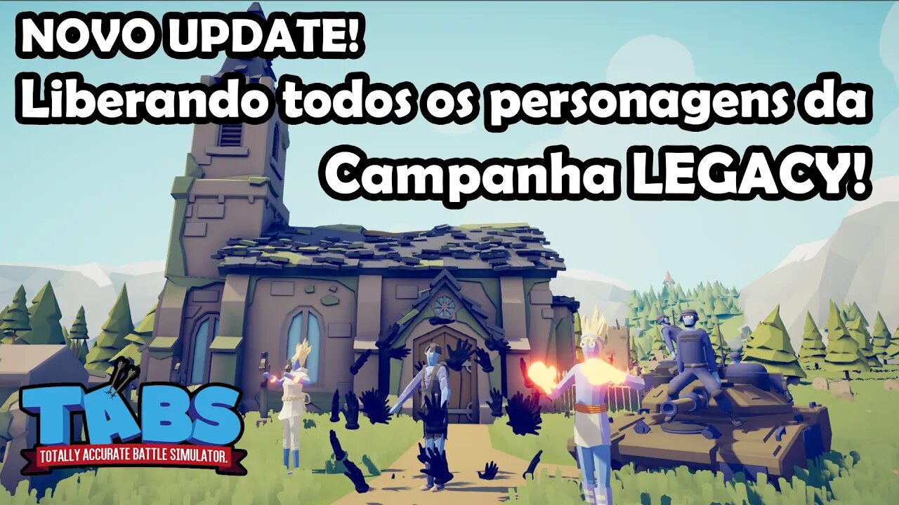 UPDATE LEGACY do TABS, novas tropas e mapa! Totally Accurate Battle Simulator - Gameplay PT-BR