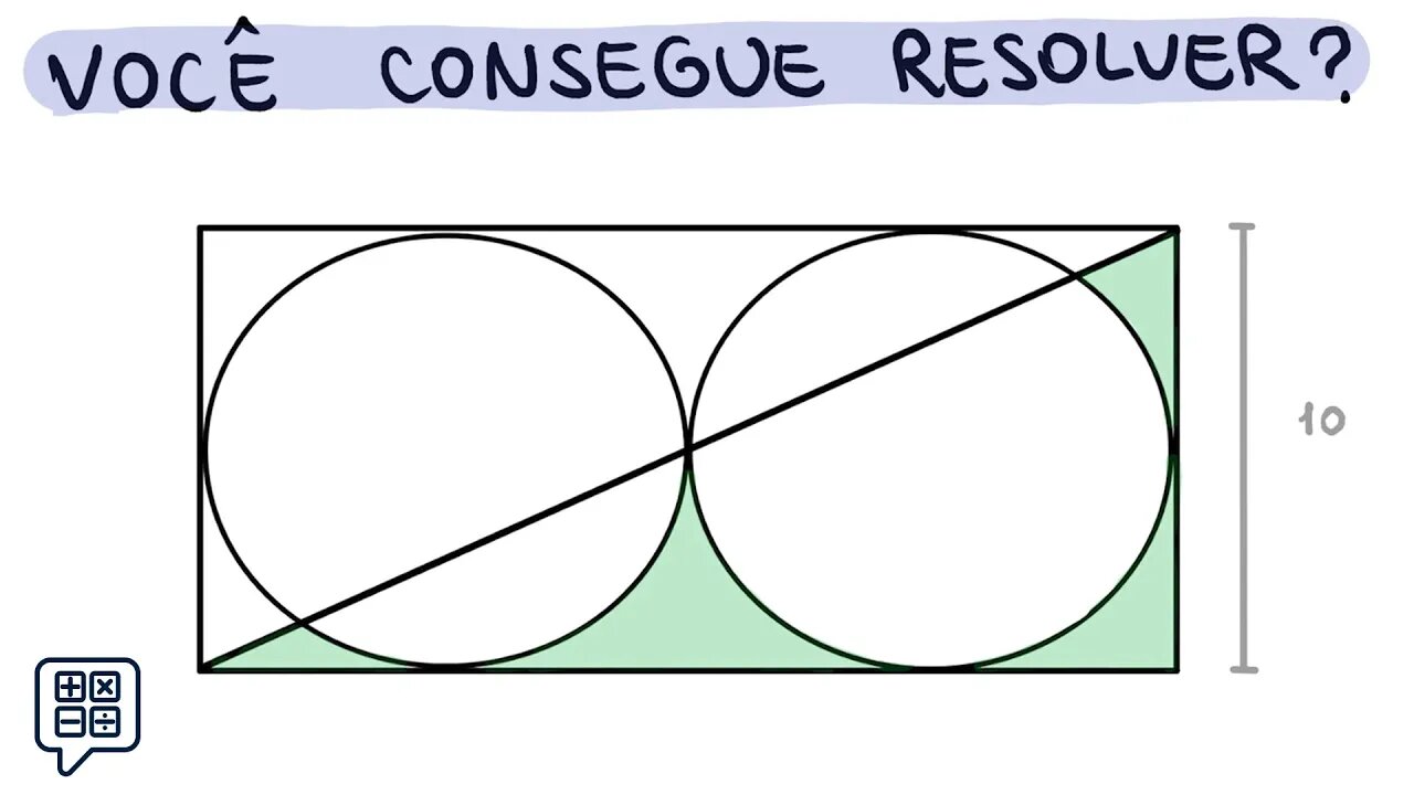 🤯 Quanto vale a área VERDE? (Desafio de Geometria Plana | Matemática)