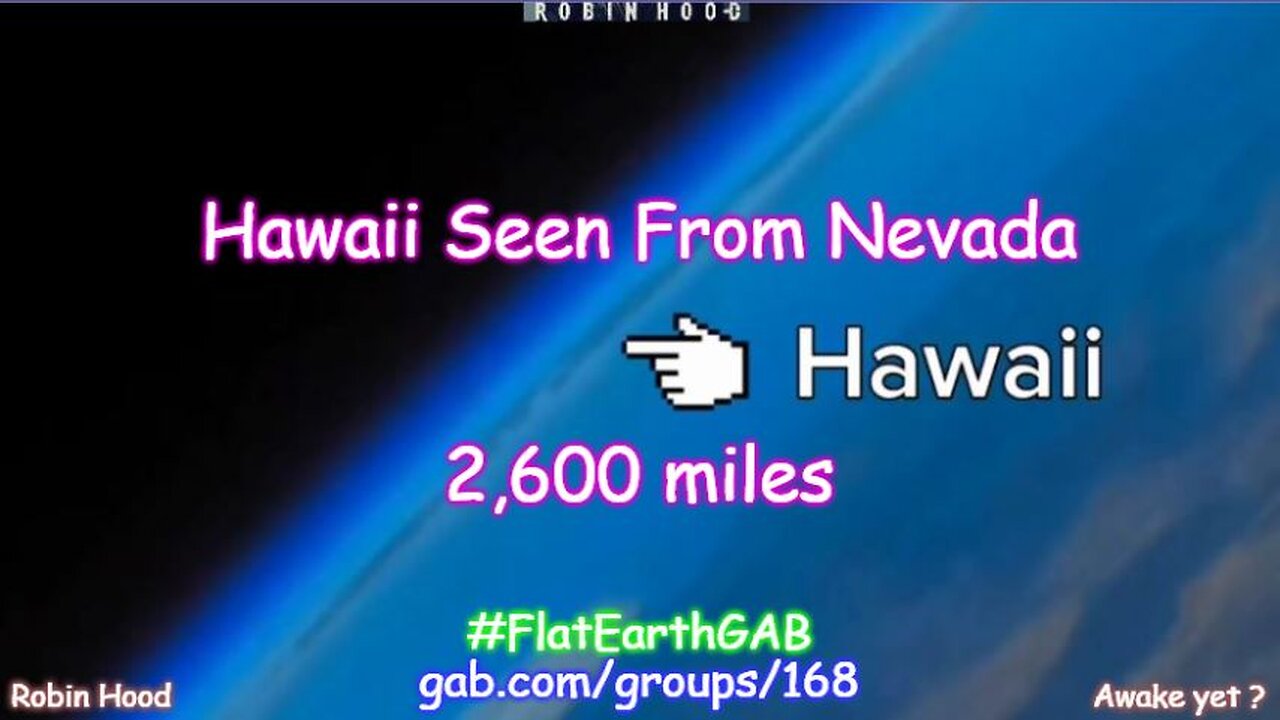 World Record Photo - 2,600 Miles - Hawaii Seen From Nevada