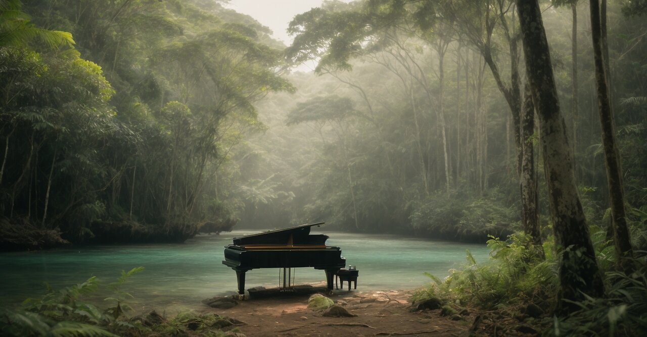 Forest Sounds with Piano Music