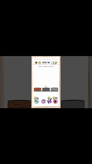 Brain Test Tricky Puzzles Level 138 How to build a tower?