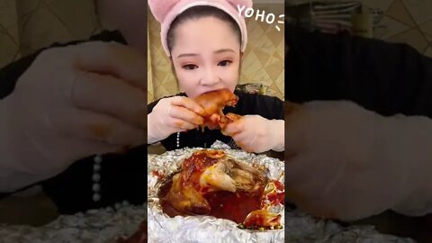 Full Chicken Challenge #food #delicious #tiktok #all_story