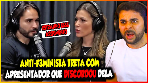 ANTI-FEMINISTA TRETA COM APRESENTADOR QUE DISCORDOU DELA