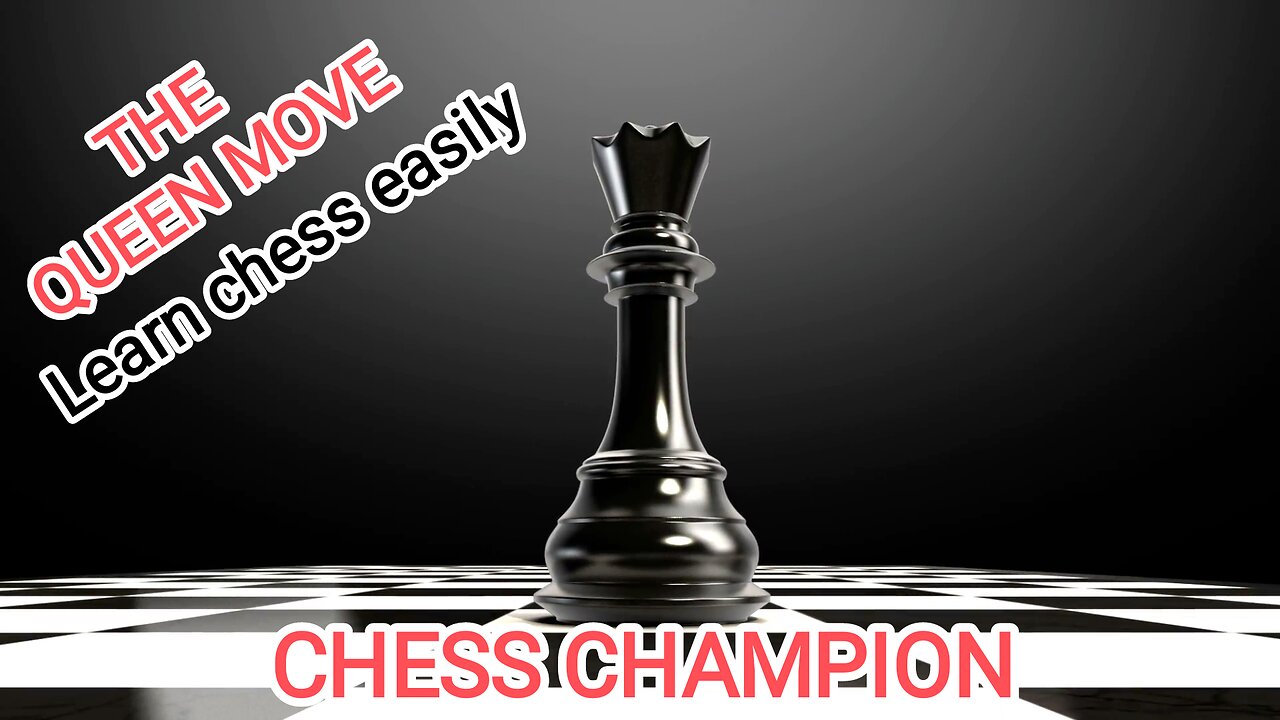 The Queen moves - (knowing the pieces) learn chess easy #chess #chess_champian #learn_chess