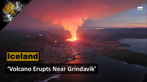 'Volcano Erupts Near Grindavik'