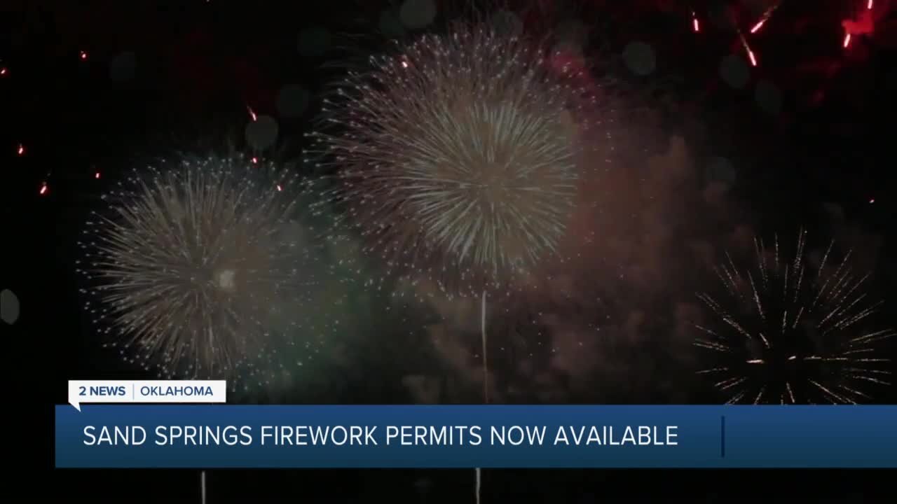 Fireworks permits for sale in Sand Springs