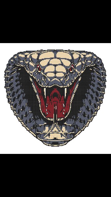 STRIKING SERPENT Cross Stitch Pattern by Welovit | welovit.net | #welovit