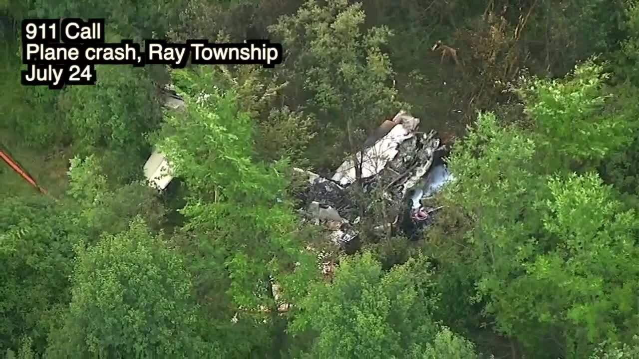 "You're alive!" Hear the emotional 911 call after a plane crash in Ray Township injured 3