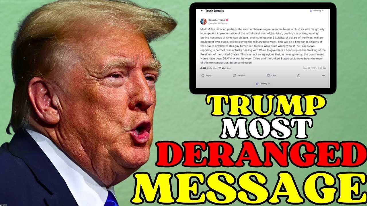 Trump SNAPS, Releases MOST DERANGED Message Yet on Truth Social!