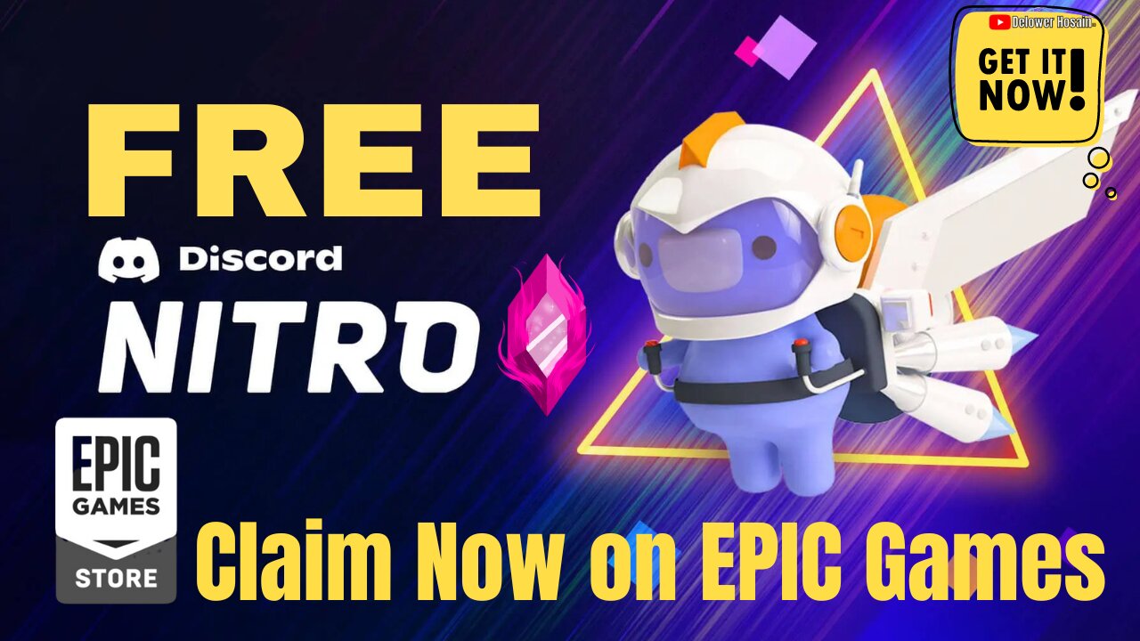 Claim DISCORD NITRO Free on EPIC GAMES STORE😱🔥|| Get DISCORD NITRO For FREE