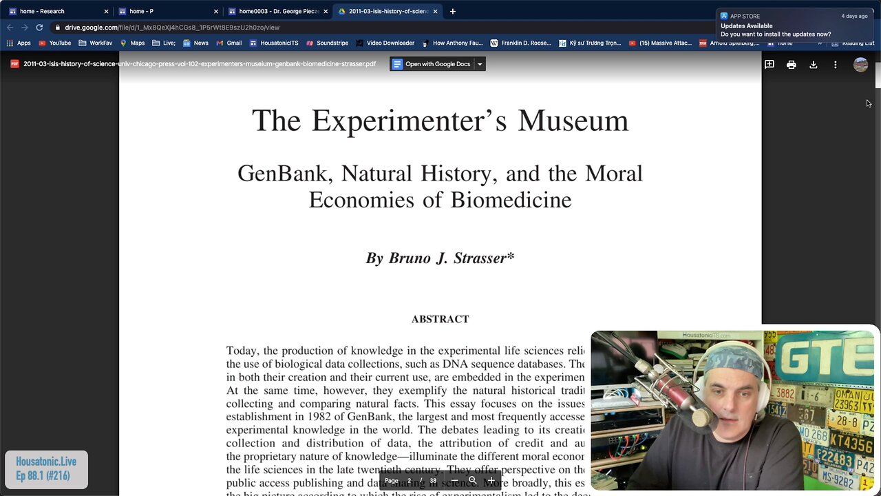 Ep 88.1: Origins of the Human Genome Project database (part of GenBank) - (June 2 2021)
