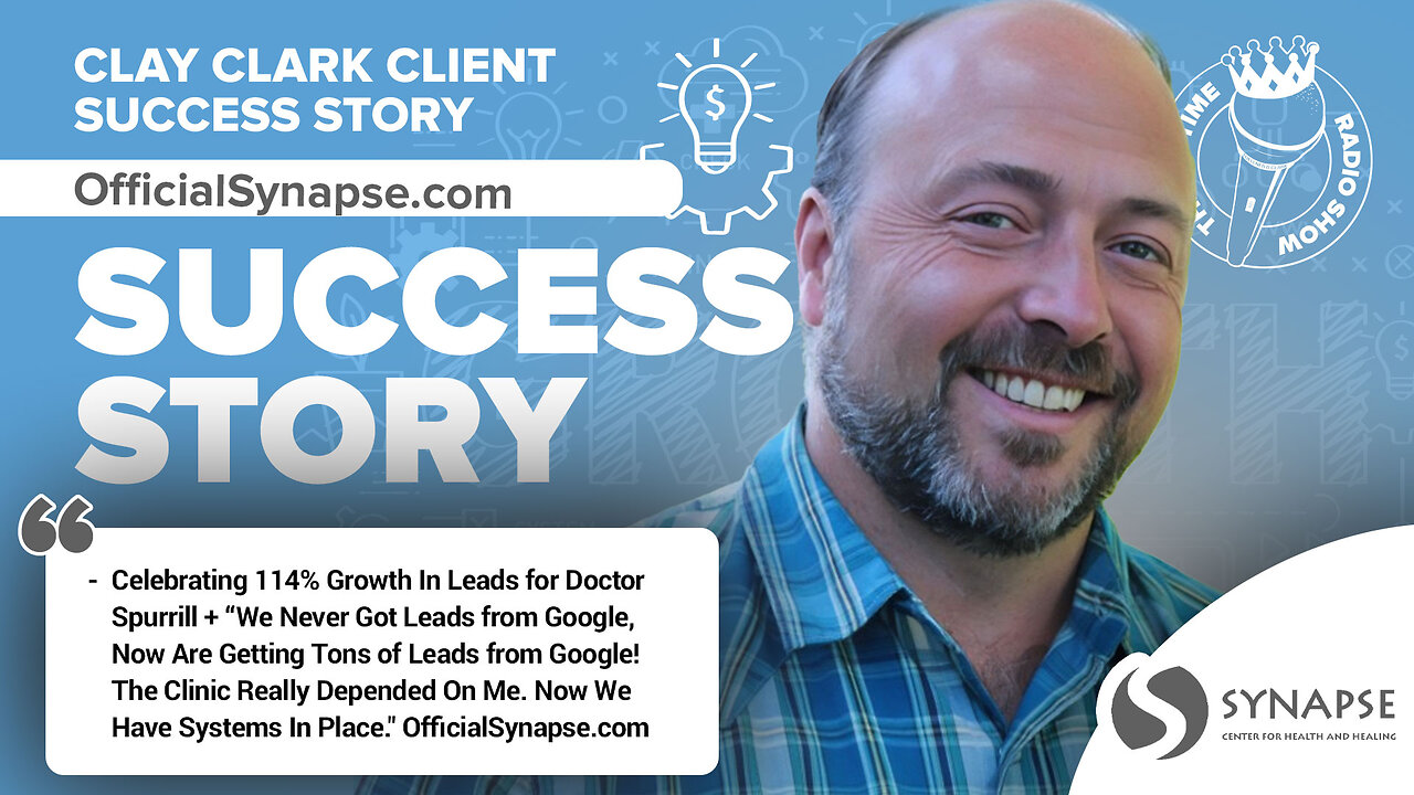 Business Podcast | Celebrating 114% Growth In Leads for Doctor Spurrill + “We Never Got Leads from Google, Now Are Getting Tons of Leads from Google! The Clinic Really Depended On Me. Now We Have Systems In Place." OfficialSynapse.com