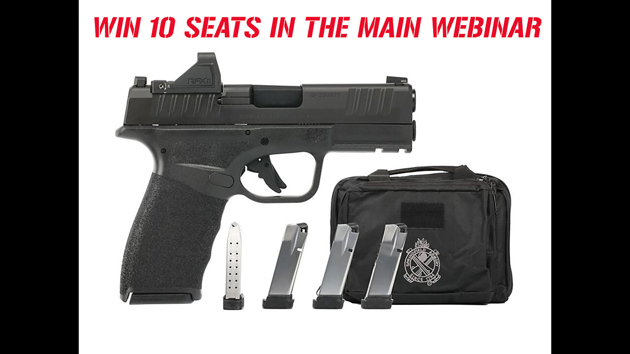 Springfield Hellcat Pro OSP 9mm 3.7″ Pistol Gear Up MINI #2 FOR 10 SEATS IN THE MAIN WEBINAR