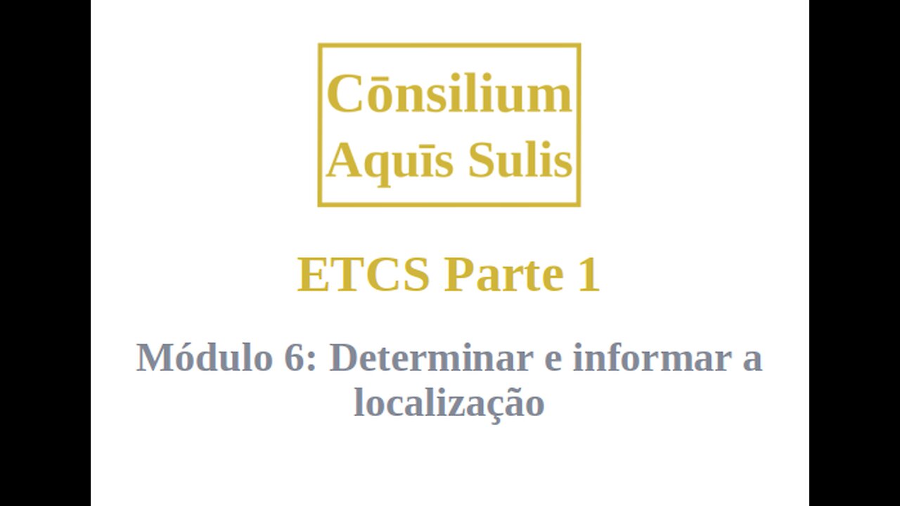 ETCS Parte 1 Módulo 6 (Português)