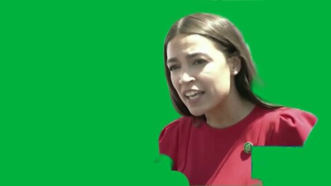 Green Screen –AOC TALKING ABOUT BORDER WHEN TRUMP IN OFFICE