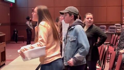 Students Serve Loudoun County School Board massive lawsuit at meeting!