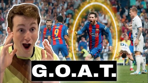 AMERICAN REACTS TO MESSI THE GOAT (best player ever...)