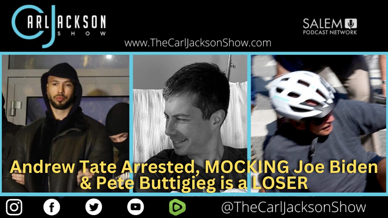 Andrew Tate Arrested, MOCKING Joe Biden & Pete Buttigieg is a LOSER