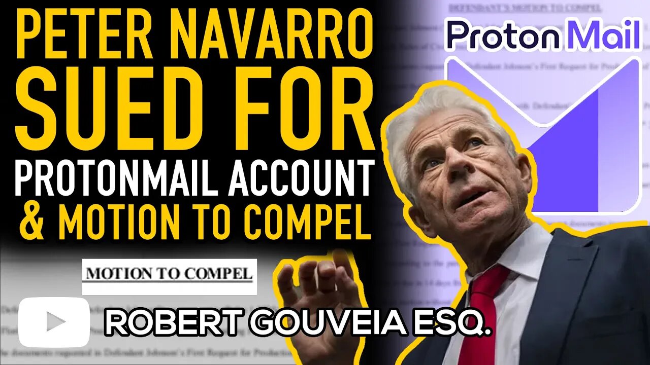 Peter Navarro SUED by DOJ for ProtonMail Account and Criminal Case Update