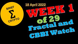 BriefCrypto Week 1 of 29 Fractal and CBBI watch CBBI = 33 - 18 April