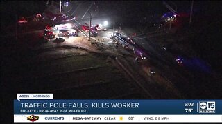 PD: Man dead after traffic pole falls on him in Buckeye