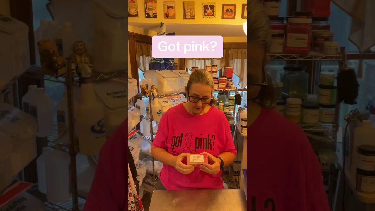 Breast cancer awareness soap