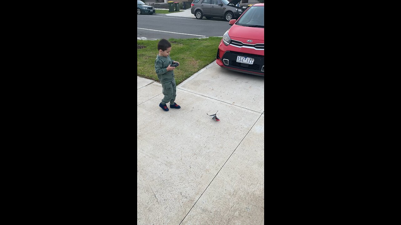 Flying toy helicopter first time 🚁