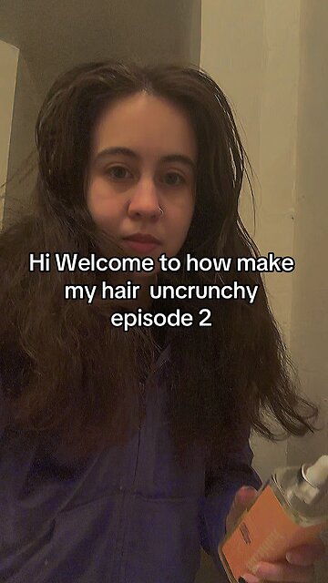 #wavyhair #curlyhair #haircareroutine #frizzyhair #crunchyhair