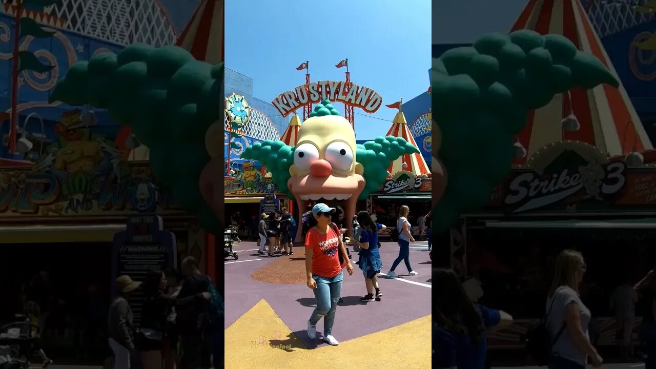 Krustyland (4K Timelapse) Universal Studios Hollywood