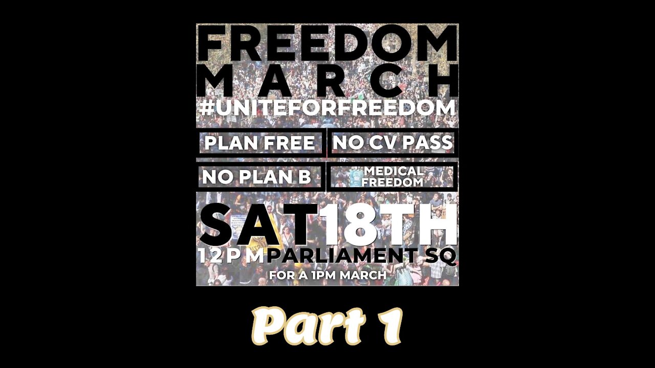 London Saturday 18th December 2021 Unite For Freedom March Part 1