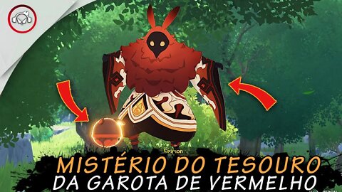 Genshin Impact, Mistério do TESOURO da garota de VERMELHO | Super Dica PT-BR