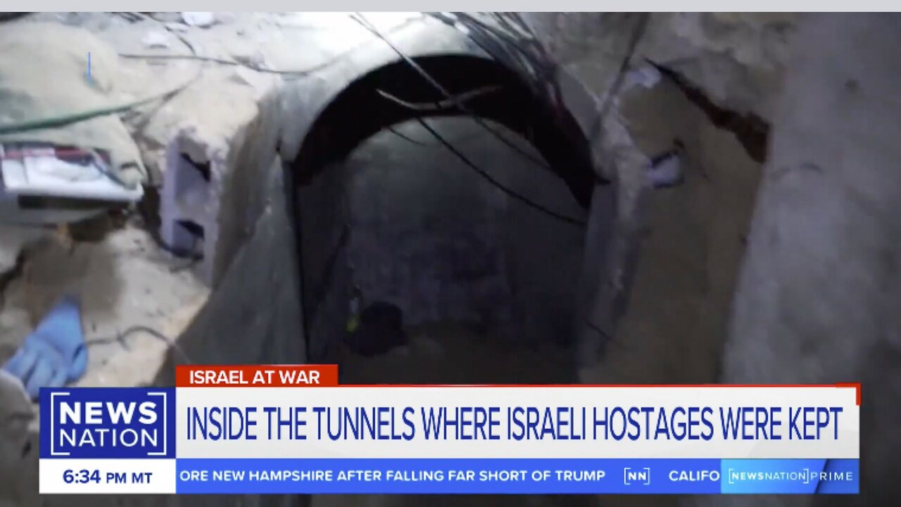 Video: Inside the Hamas tunnel where hostages were kept