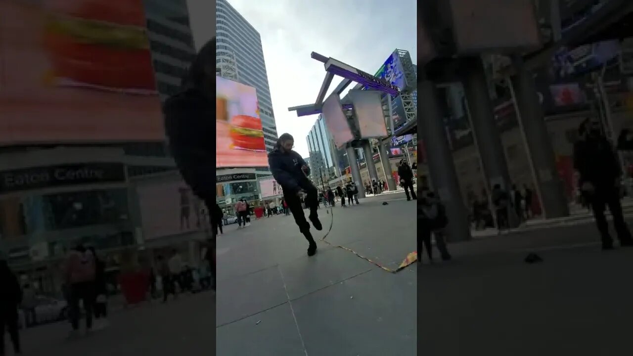 Rope Dart Flow for the People at Dundas Sq 4:20, 2022