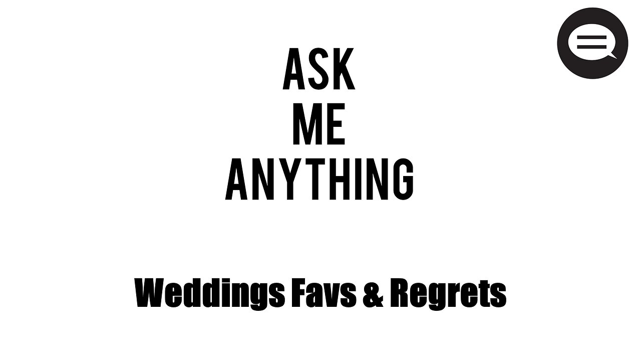 ASK ANDRES #4: Wedding Favs And Regrets