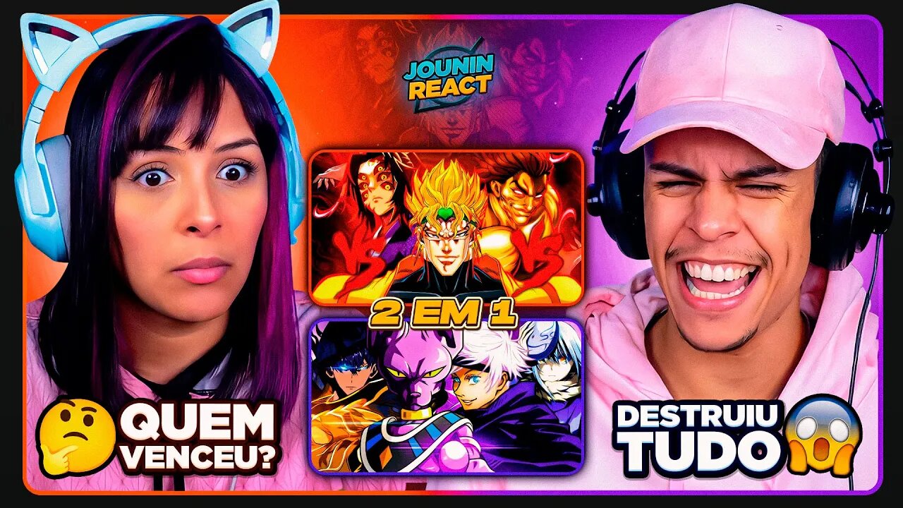 2 EM 1 - YONDAX (Combate de Rimas) | O MAIS FORTE SOU EU 1 e 2 | [React em Casal] 🔥