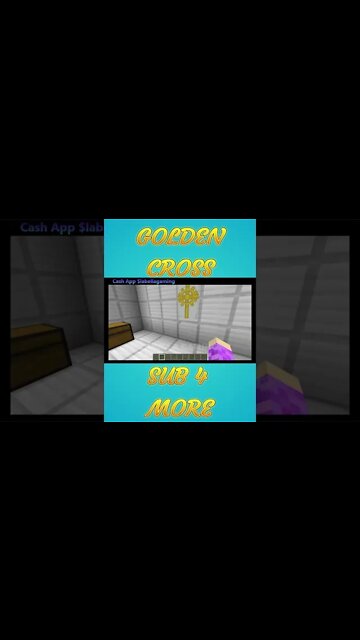 Minecraft: Golden Cross Banner