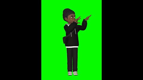 Vídeo de Animação - Avatar dançando - Chroma Key - Green Screen